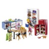 PLAYMOBIL PLAYMOBIL Dollhouse 70206 Familienküche, Küchenzeile mit Backofen, Spülmaschine, Kühlschrank