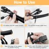10 mm - 4 m Self-Closing Cable Tube, Black Flexible