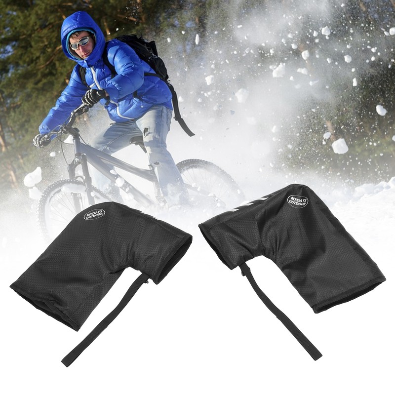 One Pair Bike Handlebar Gloves Waterproof Reflective Bike Handlebar Hand
