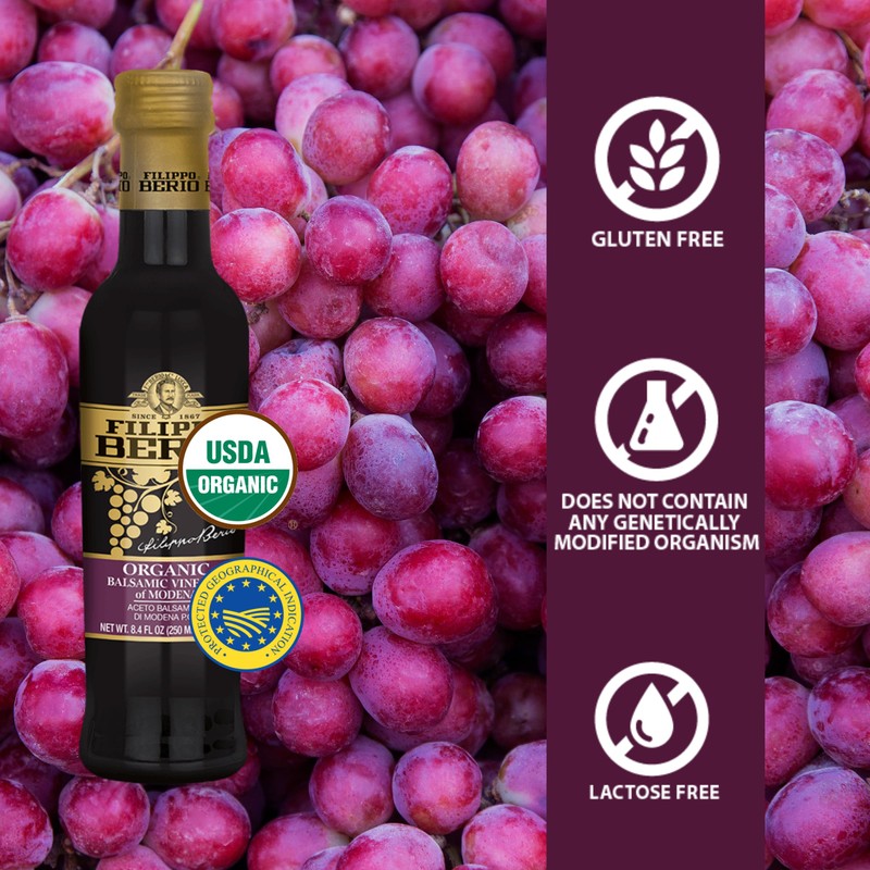 Filippo Berio Organic Balsamic Vinegar of Modena 8.4 fl. oz.