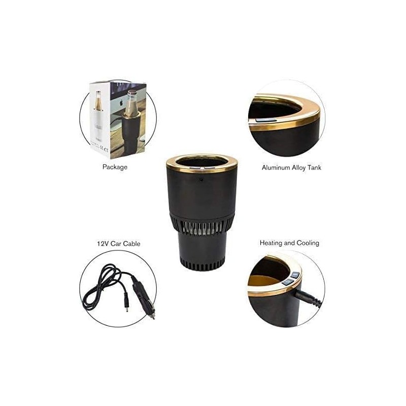 12V Premium 2-in-1 Smart Heating Cooling Car Cup Car Cooling