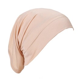 AREESHA Tube Bonnet Under Hijab Cap Stretchable Underscarf Inner Under scarves Muslim Islamic Turban Head wraps Women (Nude)