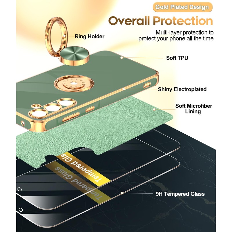 LeYi for A35 5G Case: with Tempered Glass Screen Protector