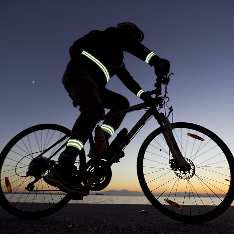 Hejo Pack of 6 Reflective Bands for Bicycle, Strong Reflective