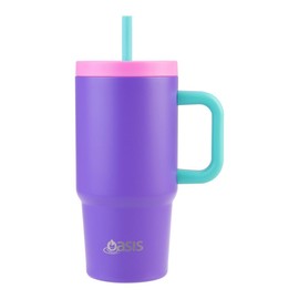 Oasis Stainless Steel Double Wall Insulated 'Jnr Commuter' Travel Tumbler 700 ml - Mermaid Purple