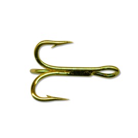 Mustad 3551 Classic Treble Standard Strength Fishing Hooks | Tackle for Fishing Equipment | Comes in Bronz, Nickle, Gold, Blonde Red