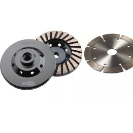 Roxx Tools 4” Spiral Turbo Diamond Cup Wheel and 5 stone concrete granite saw blade cutter