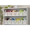 Inomata Chemical Storage Baskets, Stock Baskets, Slim, White, Set of
