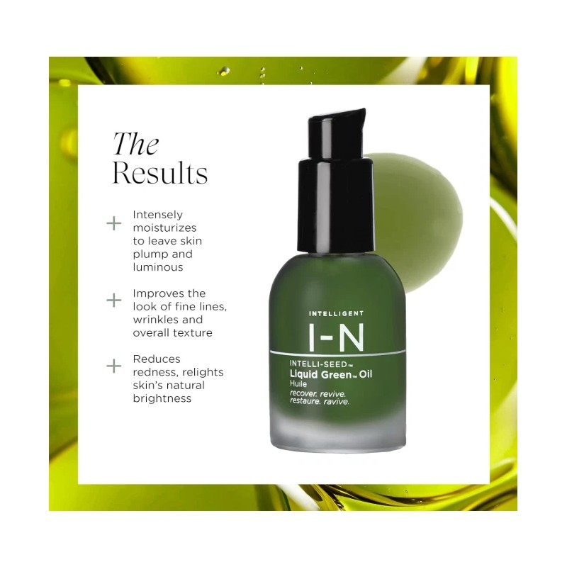 Intelligent Nutrients Liquid Green Face Oil 1oz/30ml for Radiant Skin