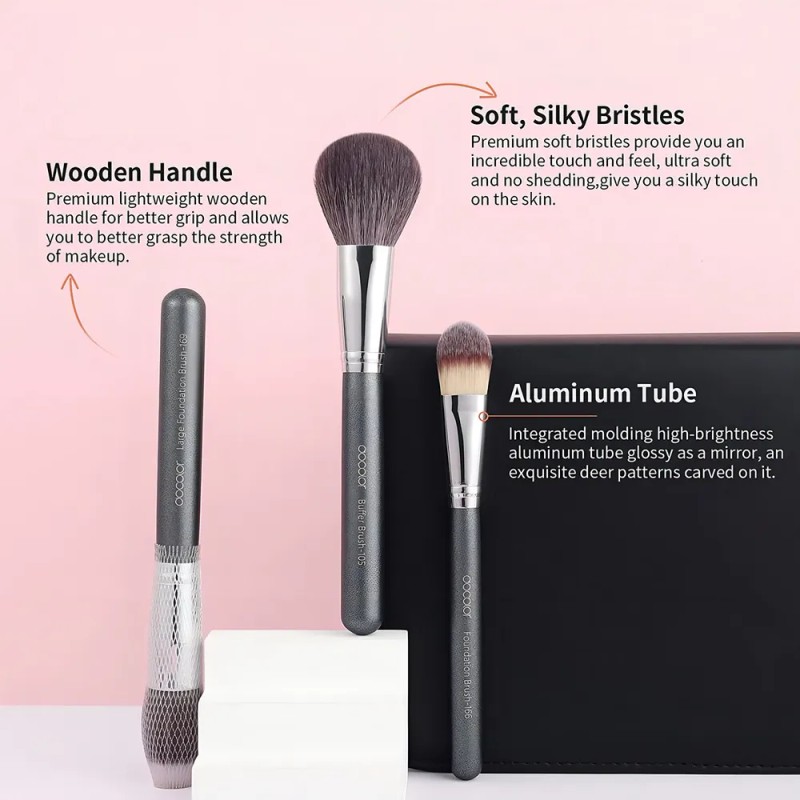 Juego De Brochas De Maquillaje Docolor Profesional, 29 Pzas Color