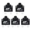 Bumbesti 5Pcs 32VDC,AC125-250V Thermal Overload Protector Push Button Reset Circuit