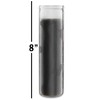 Black Prayer Glass Candle Set - 12 Pack Slightly Scented