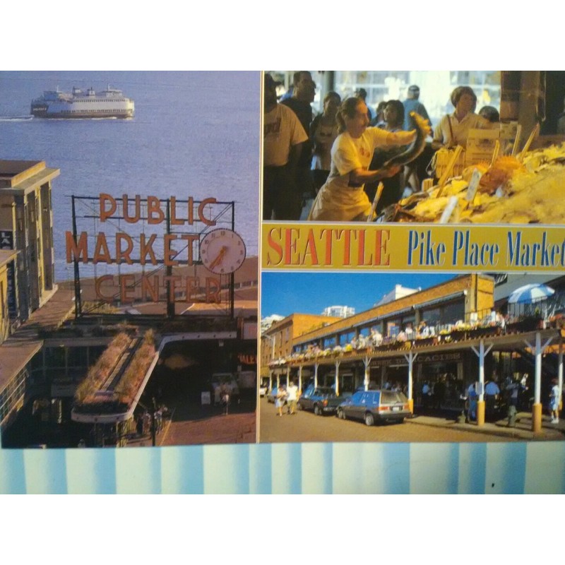 MICHAEL'S POST CARDS KENT WA CHROME POST CARD AERIAL VIEW