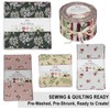 40 Pcs Cotton Bundles Charm Packs for Quilting, Precuts Quilt