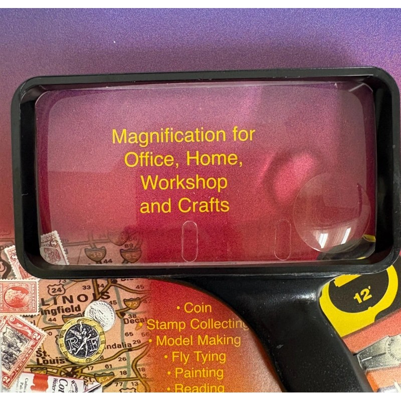 DONEGAN C-625 2" X 4" RECTANGULAR MAGNIFIER WITH 4X BIFOCAL
