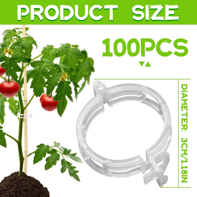 Pack of 300 Tomato Clips, Plant Clips, Plant Clips, Plant