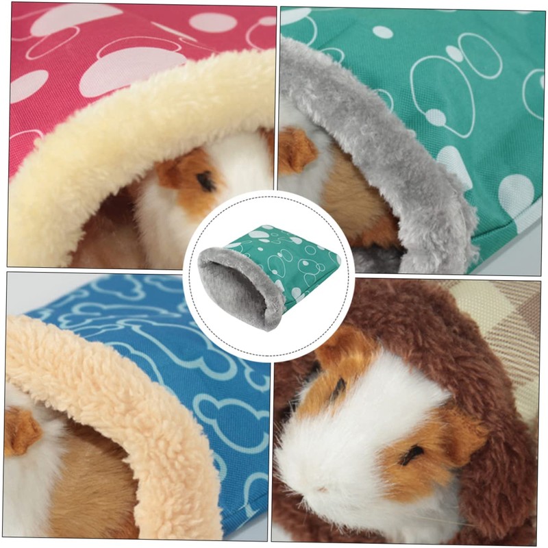 TEHAUX 3pcs Hedgehog Snuggle Sack Double Dog Bed Hamster Sack