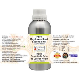 Greenwood Essential Pure Bay Laurel Leaf Essential Oil (Laurus nobilis) Steam Distilled 630ml (21 oz)