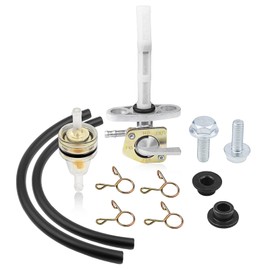 neivilu Fuel Petcock Valve For Honda CRF50, CRF70, CRF80, CRF100, CRF150, CRF230 - Gasoline Mechanical Operation - Motorcycle Fuel Pump - Universal Fit - Tank Mount - 1/4 inch Outlet, 1/4 inch Inlet
