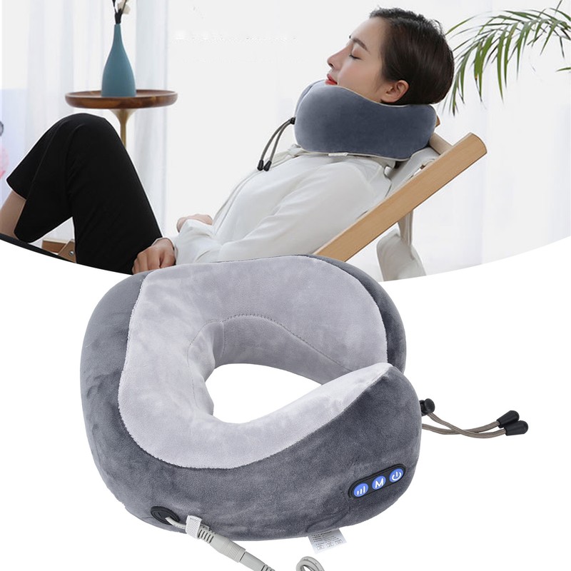 Neck Massage Pillow Electric UShaped Neck Massager USB Charging Massage