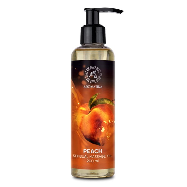Peach Massage Oil 200ml - Blend of Almond and Grapeseed