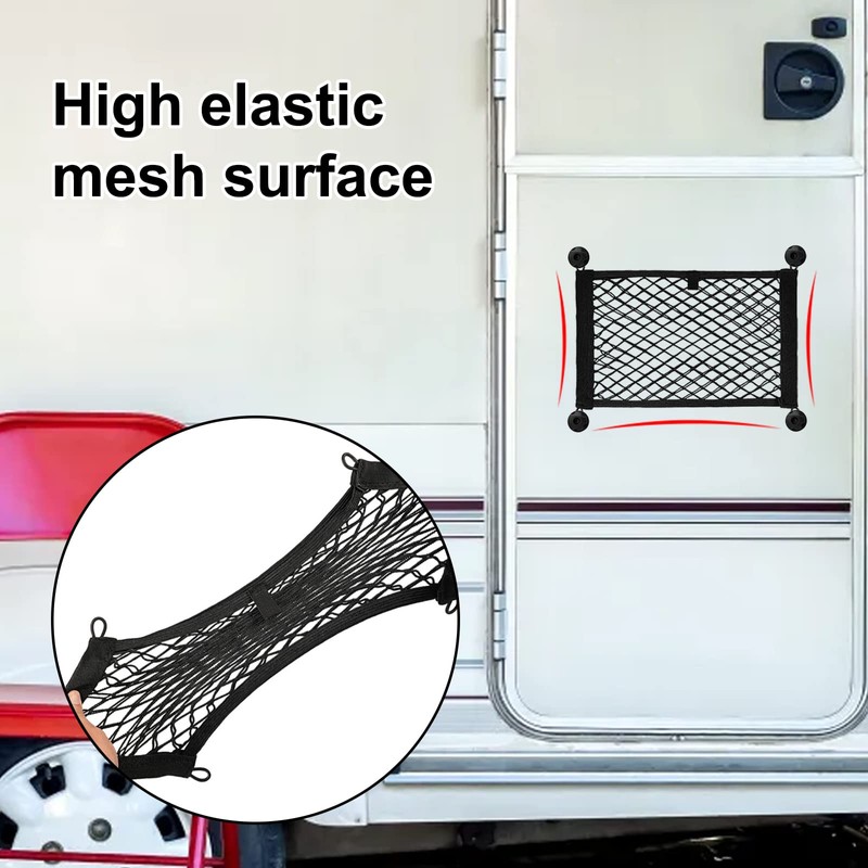 Kingsea Car Boot Storage Net Mesh Storage Net Elastic Mesh