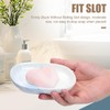 Mayoii Soap Dish Ceramic Beautiful Waterproof Rustless Stable Marbling Soap