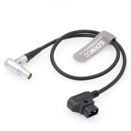 SZRMCC D-Tap to 1B 4 Pin Female Power Cable for EOS Canon Mark II C100 C200 C300 C500 (Right Angle Cable)