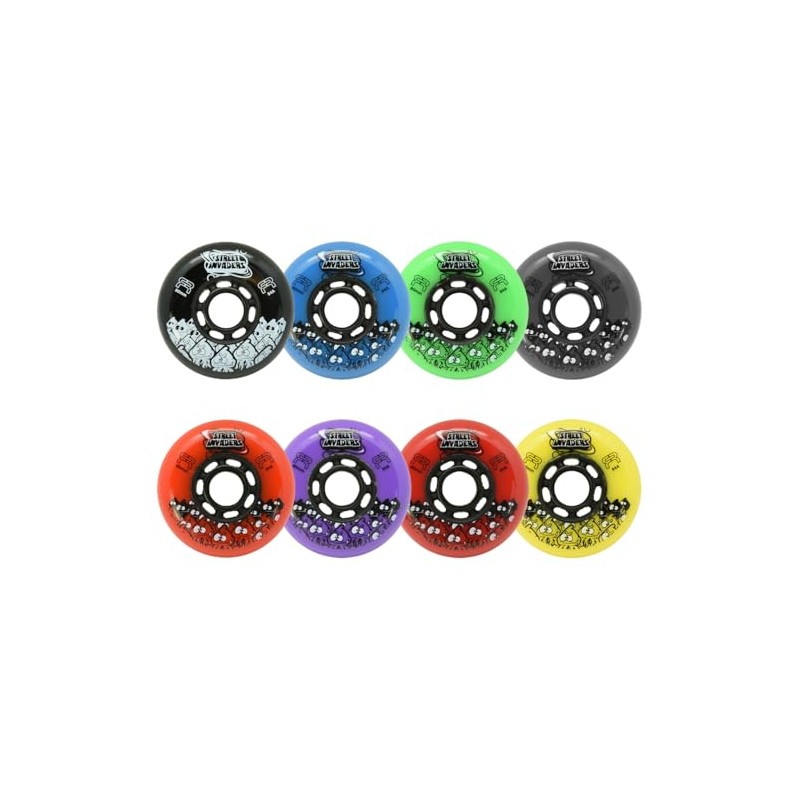 FR Street Invader II Inline Skate Wheel - Black (Single