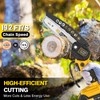 Mini Chainsaw, RLSOO 6-Inch Electric Chainsaw Cordless, Portable Small Handheld