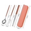 Cutlery Set, Stainless Steel, Chopsticks, Fork, Spoon, 3-piece Set, with