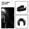 FOMIYES 10pcs Mic Cable Clips, Plastic Microphone Cable Holders Clamp,