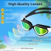 Polarized Swim Goggles, Swimming Goggles Anti-Glare Anti-Fog - Color: Mirror