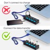 OcioDual Splitter with 4-Way External USB 3.0/2.0 Hub Black Distributor