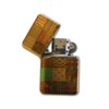 Southwest Patchwork Gold Flip-Top Refillable Lighter