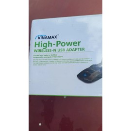 Kinamax The Kinamax High-Power Wireless-N USB Adapter is a device that enhances Wi-Fi 1W