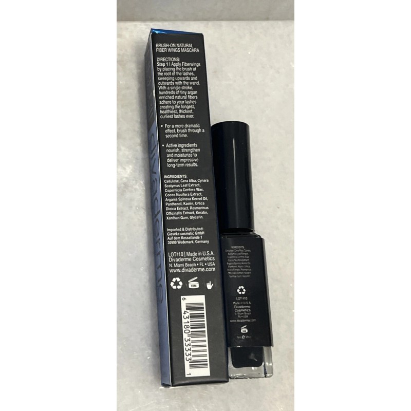 Divaderme 2 Divaderme Fiber II Wings Mascara Natural Fiber +