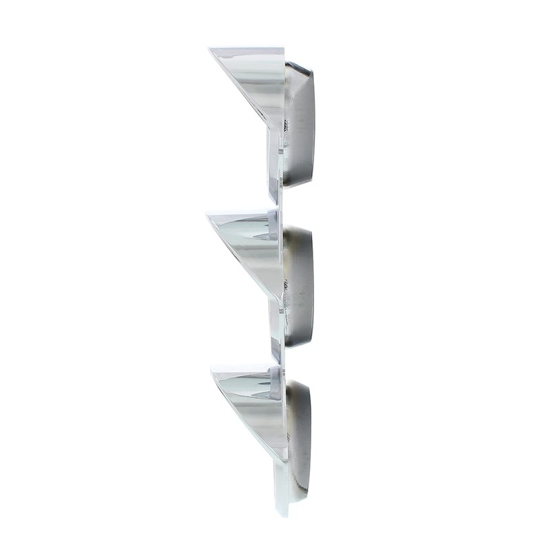 United Pacific 41853 Mack Chrome Small Gauge Cover With Visor