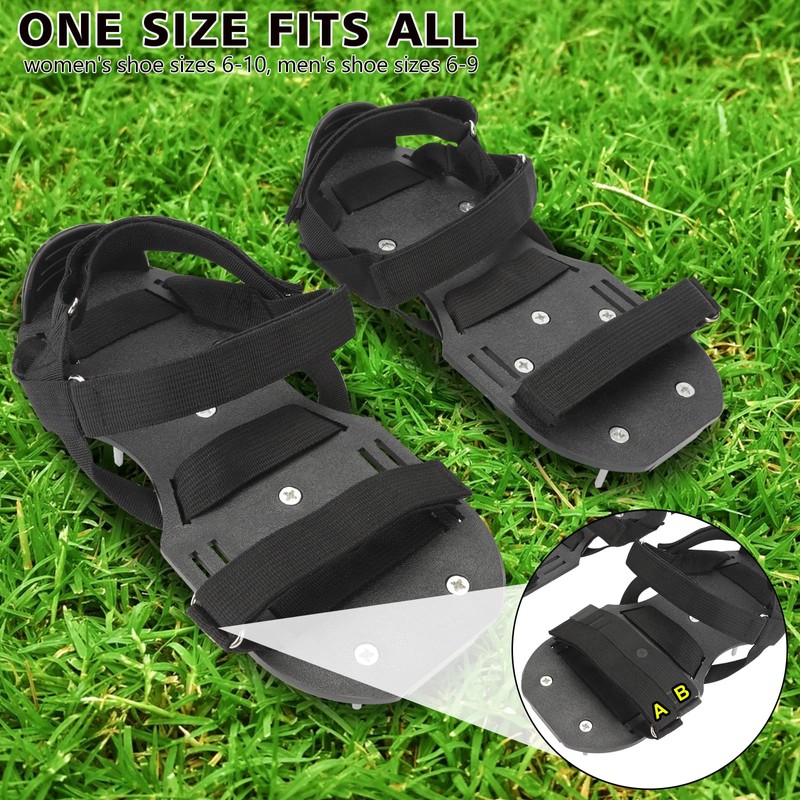 MOFEEZ Lawn Aerator Shoes for Grass - Pre-Assembled Grass Aerator