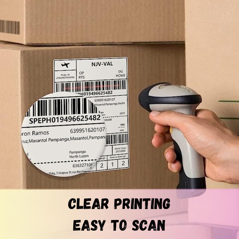 Deco Fluer 1-500 Labels 4 x 6 Inch Ideal for