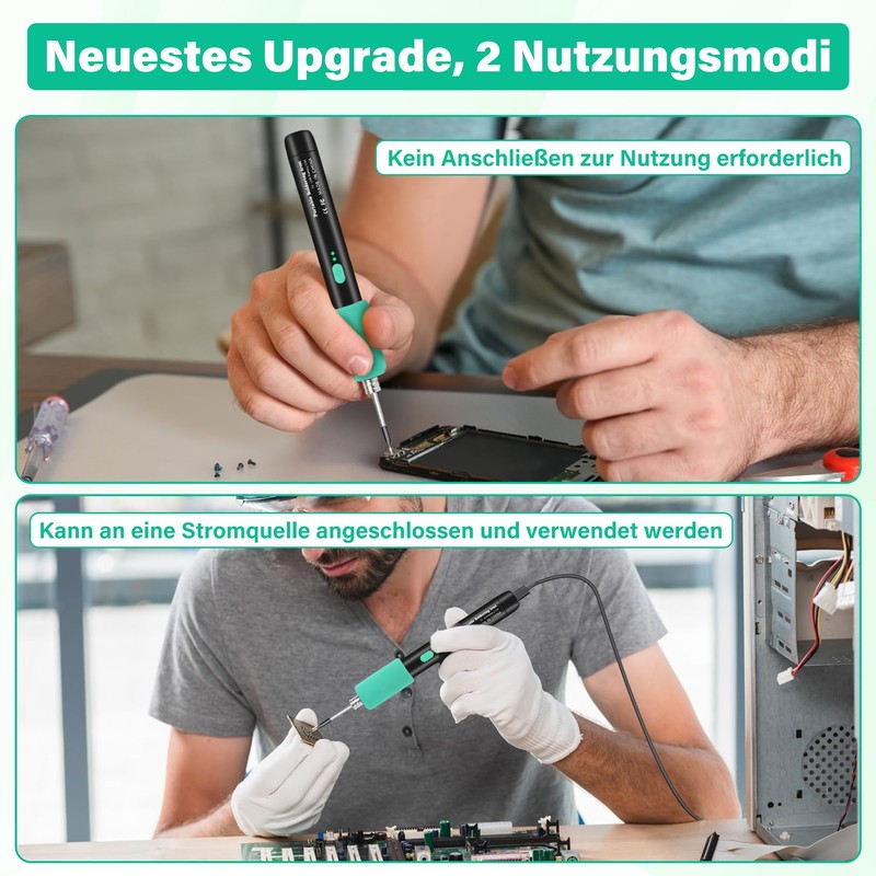 Daakro Wireless Soldering Iron Set - Lötkolben Set With Stand,