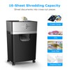 BONSEN 16-Sheet Heavy Duty Paper Shredder for Office, 60-Minute Running