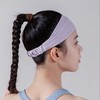 Wide Yoga Headband Grey Fitness Headband 2ea