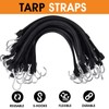 XSTRAP STANDARD 20 Pack 15'' Adjustable Rubber Tarp Straps, EPDM