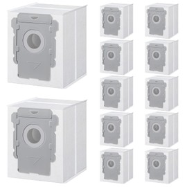 12 Pack Vacuum Bags Compatible for iRobot Roomba Bags i & s & j Series, Replacement for i1, i1+, i3, i3+, i4, i4+, i6, i6+,i7, i7+, i7 plus, i8, i8+, j7, j7+, s9, s9+, s9 plus Clean Base Automatic Dirt Disposal Bags