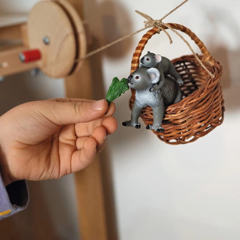 Schleich Koala Mother And Baby Toy Figurine Set For Imaginative