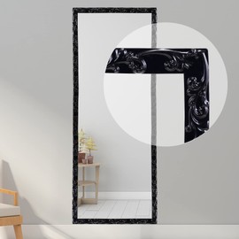 Gaahing Flexible Wall Trim, Peel and Stick Self-Adhesive Design, Crown Molding for Cabinet Mirror Frame Wall Edge Home Decor, 16.4 ft x 1 inch (Black)