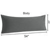 NTBAY Body Cotton Pillowcase - Envelope Closure 20x54 Pillowcase, Breathable