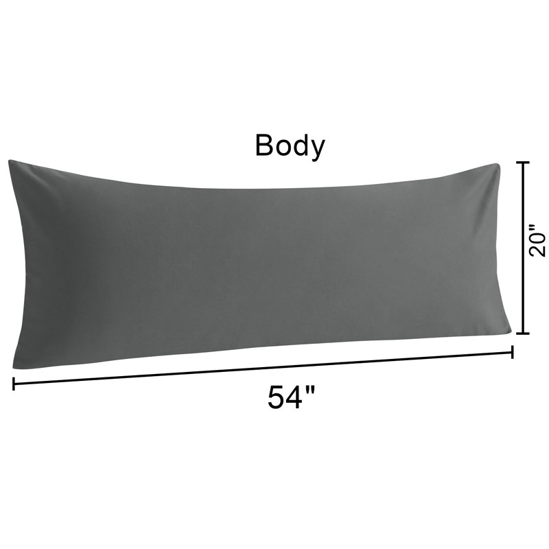 NTBAY Body Cotton Pillowcase - Envelope Closure 20x54 Pillowcase, Breathable