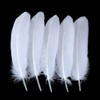 100PCS White Goose Feather 6-8inch Mixed Jewelry Making Crafts Swan